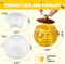 LET’S Resin Honey Jar Resin Molds Silicone, Large Resin Jar Molds with Lid and Bee, Honeycomb Shape Jar Molds for Epoxy Resin Casting Craft, Container Pot,Candle Holder,Party Favors,Christmas Gifts